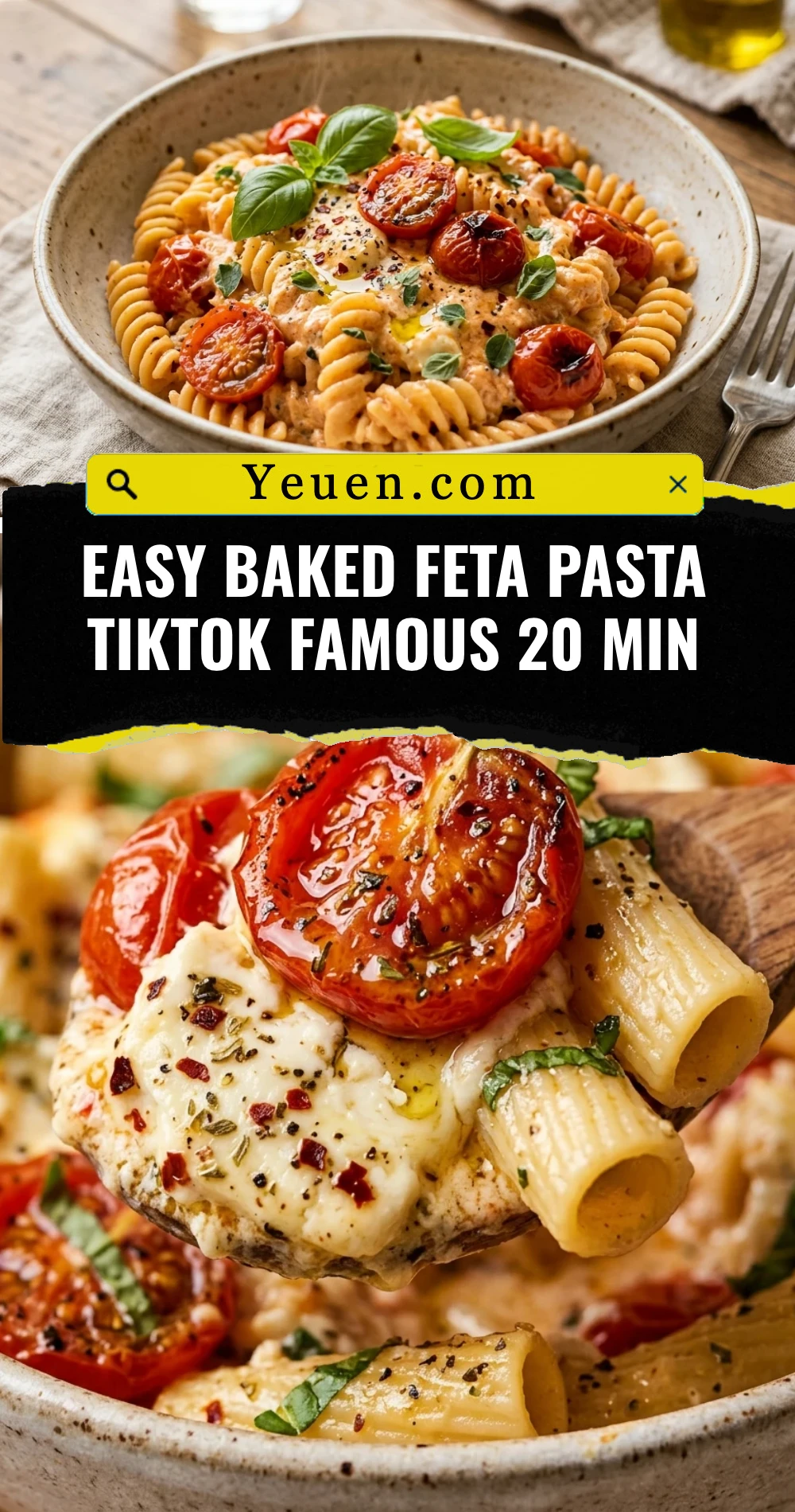 Easy Baked Feta Pasta TikTok Famous 20 Min