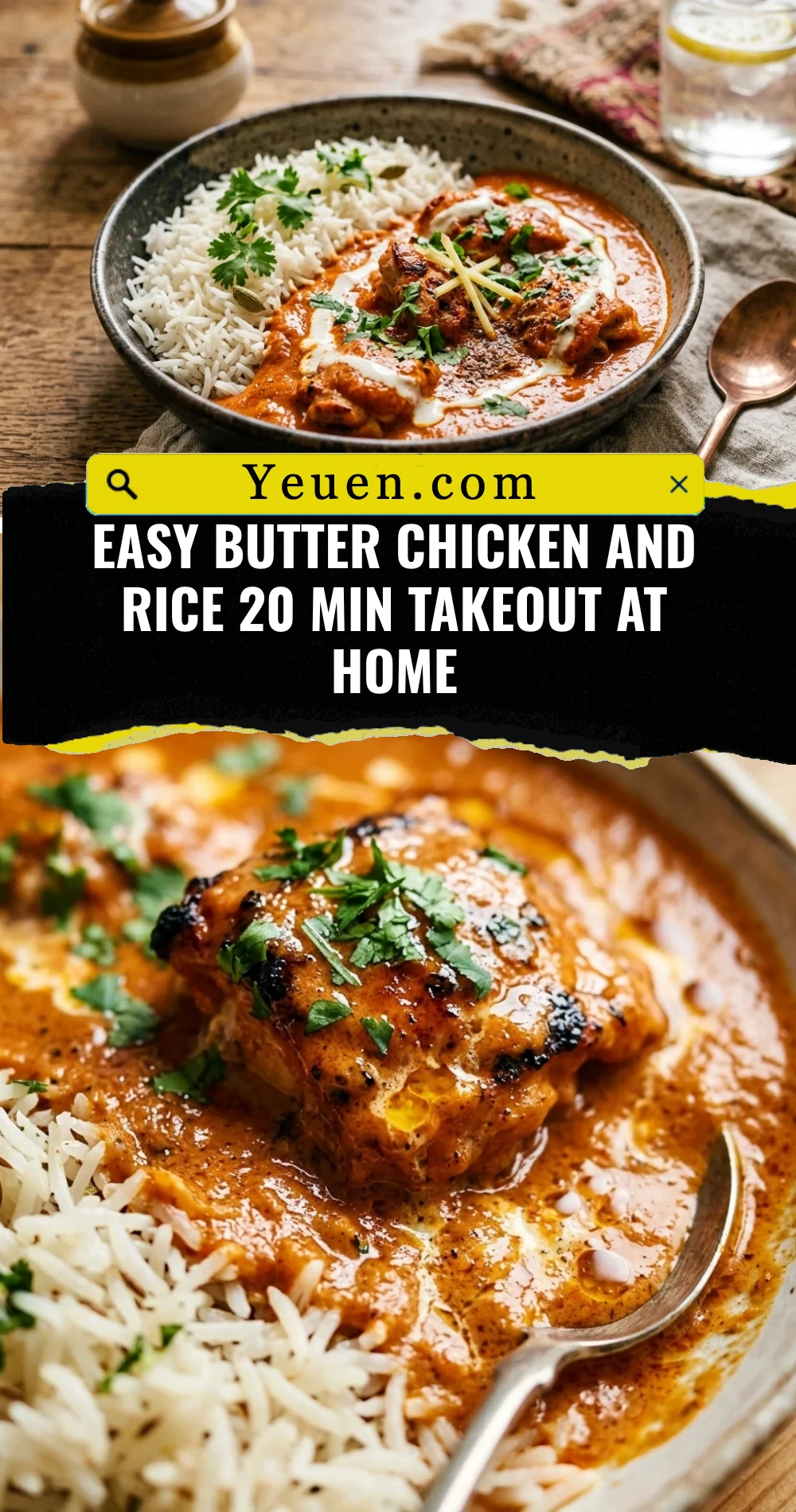 Easy Butter Chicken And Rice 20 Min Takeout At Home