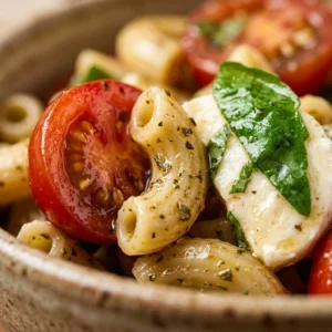 Easy Caprese Pasta Salad 10 Minute No Cook
