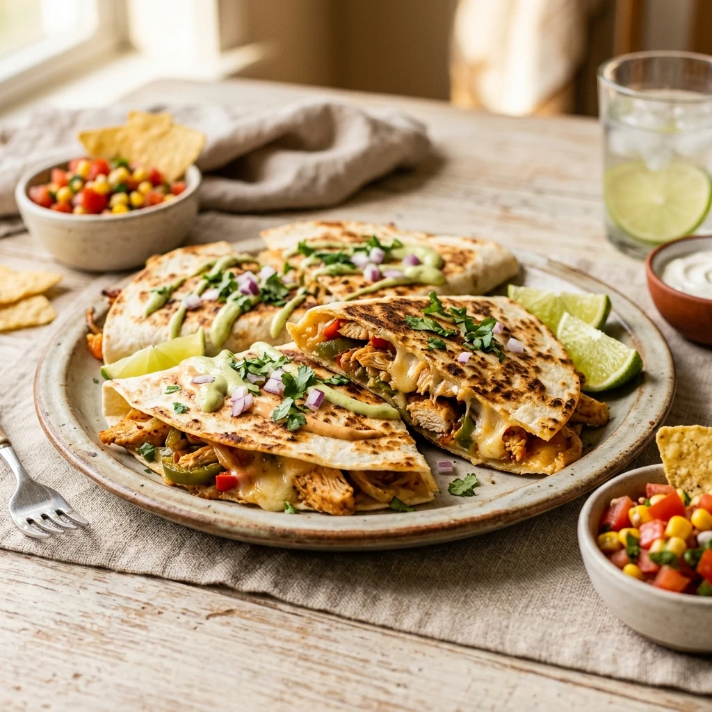 Easy Chicken Quesadillas 10 Minute Weeknight Dinner