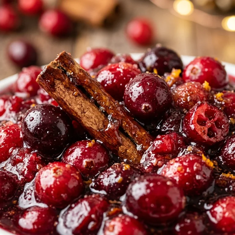 Easy Christmas Cranberry Sauce With Cinnamon Stick