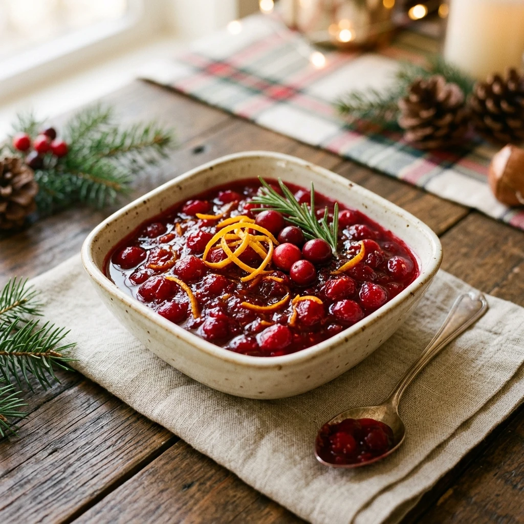 Easy Christmas Cranberry Sauce With Orange Zest