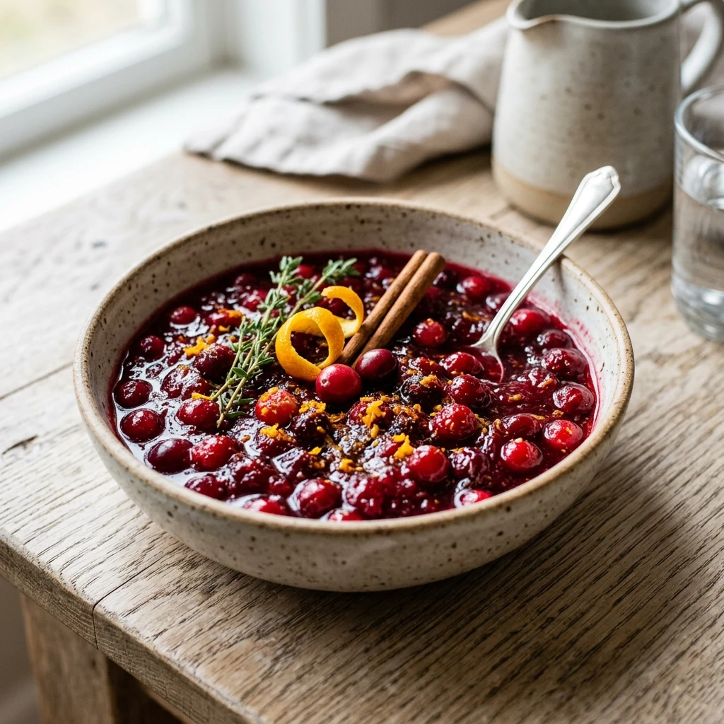 Easy Cranberry Sauce With Cinnamon and Orange