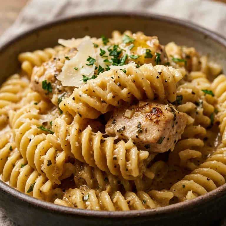 Easy Garlic Parmesan Chicken Pasta One-Pot 20 Min
