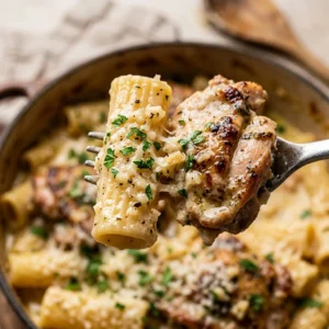 Easy Garlic Parmesan Chicken Pasta One-Pot 20 Min