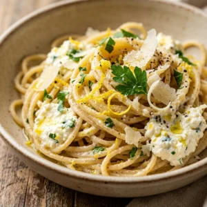 Easy Lemon Ricotta Pasta Fresh 15 Minute