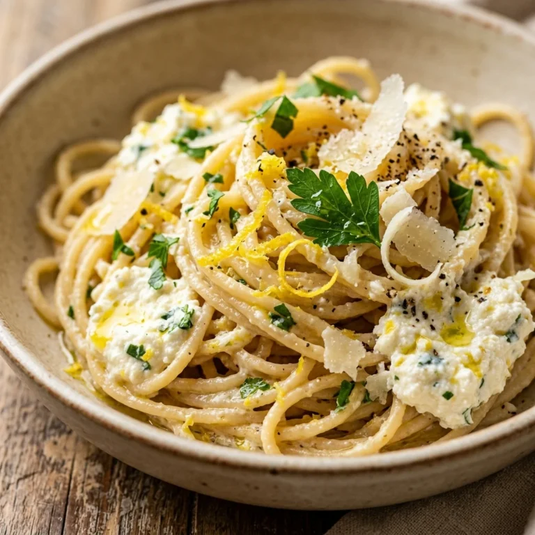 Easy Lemon Ricotta Pasta Fresh 15 Minute