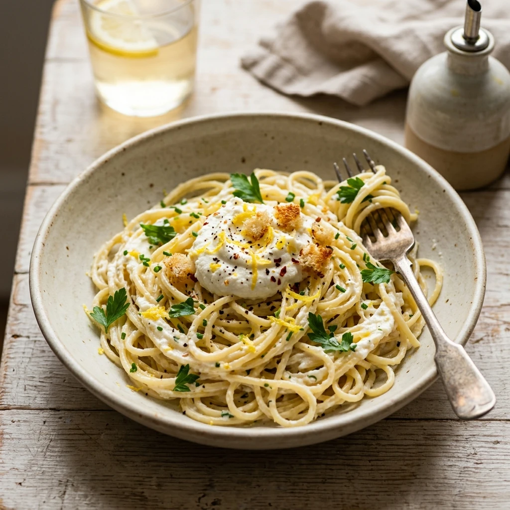 Easy Lemon Ricotta Pasta Fresh 15 Minute