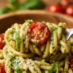Easy Pesto Pasta With Cherry Tomatoes 15 Minute