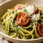 Easy Pesto Pasta With Cherry Tomatoes 15 Minute