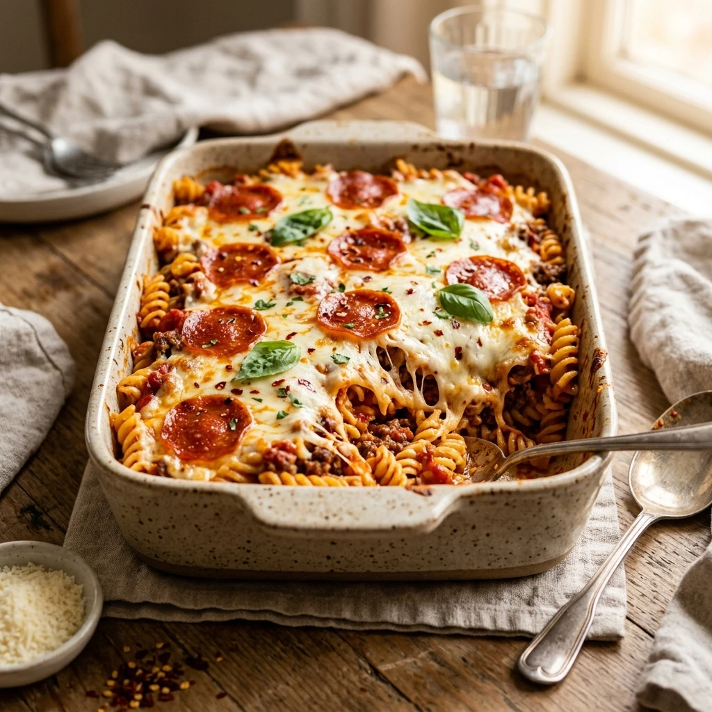 Easy Pizza Pasta Bake Cheesy Feeds 6 $5 Meal