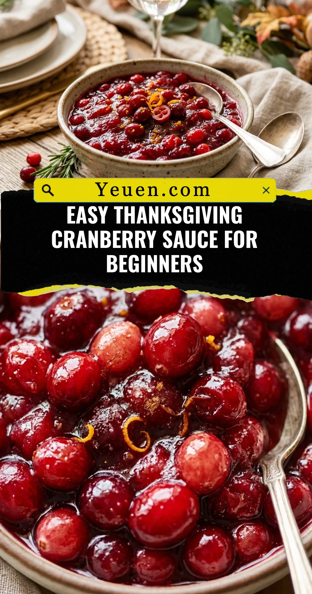 Easy Thanksgiving Cranberry Sauce For Beginners