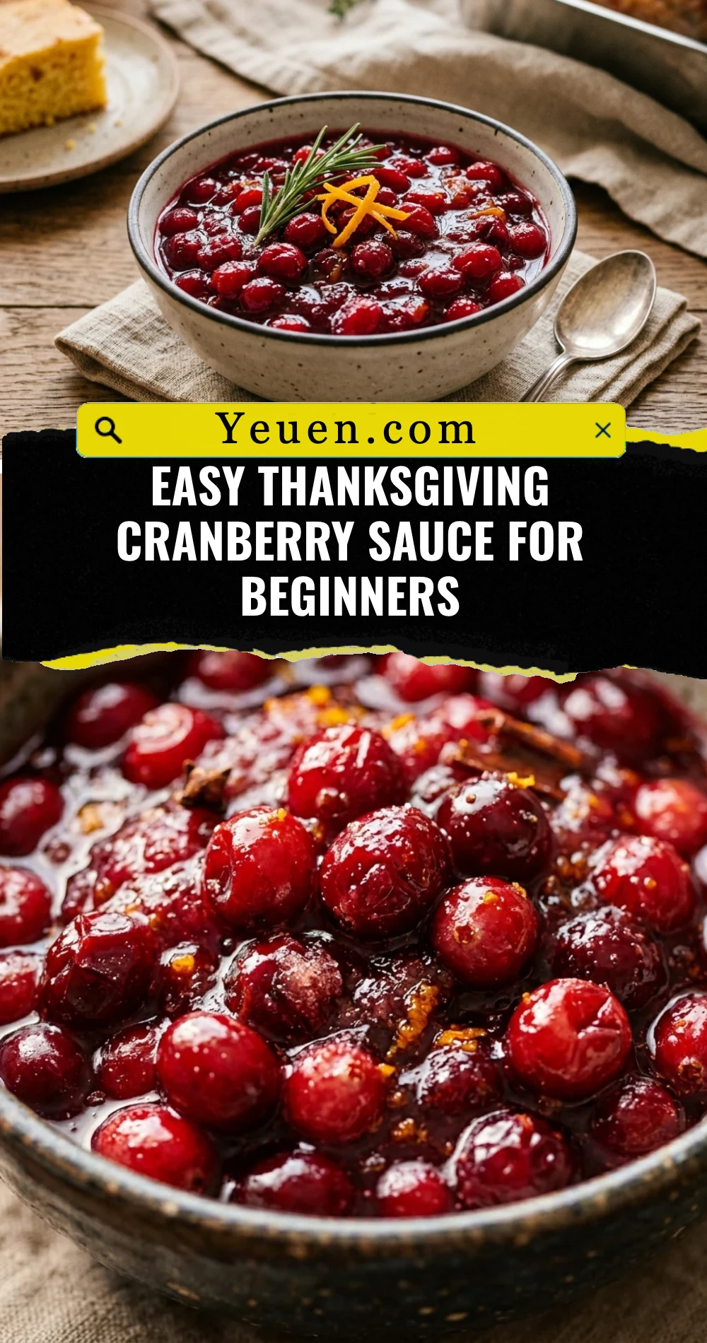 Easy Thanksgiving Cranberry Sauce For Beginners