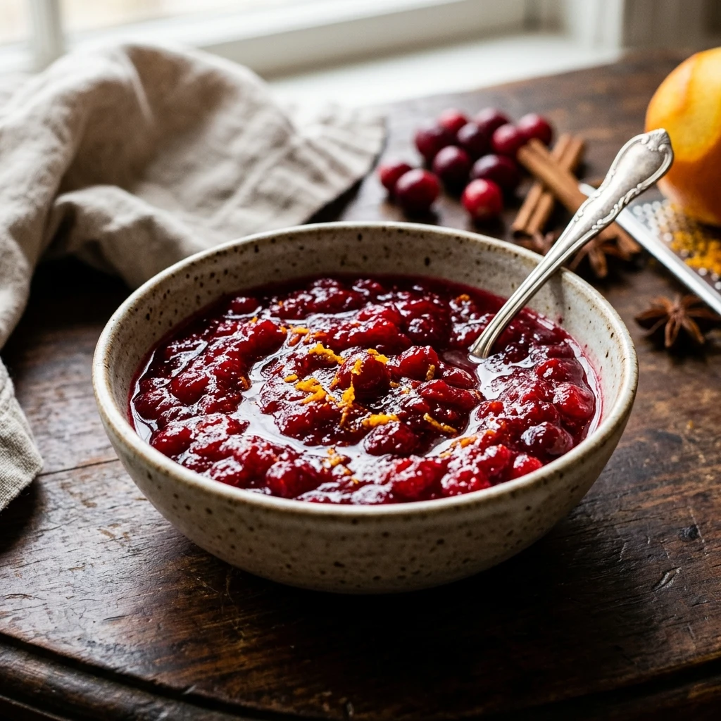 Easy Winter Cranberry Sauce With Orange And Honey
