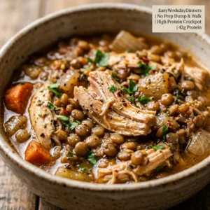 EasyWeekdayDinners No Prep Dump & Walk High Protein Crockpot 42g Protein