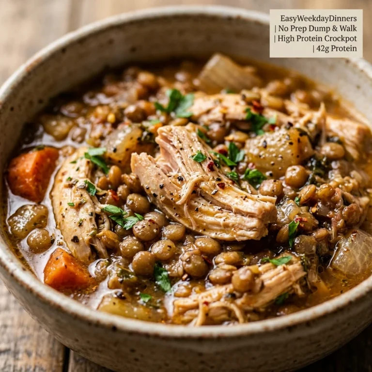 EasyWeekdayDinners No Prep Dump & Walk High Protein Crockpot 42g Protein