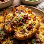 Extra Crispy Smashed Potatoes With Bacon Cheddar Viral Air Fryer Roasted Crispy