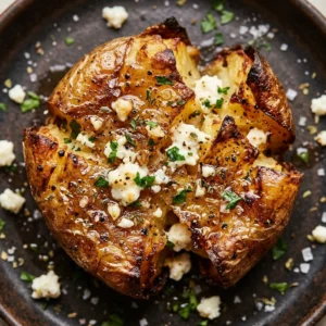 Extra Crispy Smashed Potatoes With Feta Viral Roasted Air Fryer Crispy