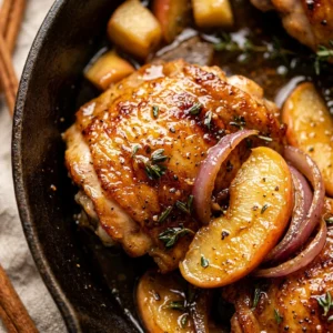 Fall Apple Cider Chicken Skillet One-Pot Cozy