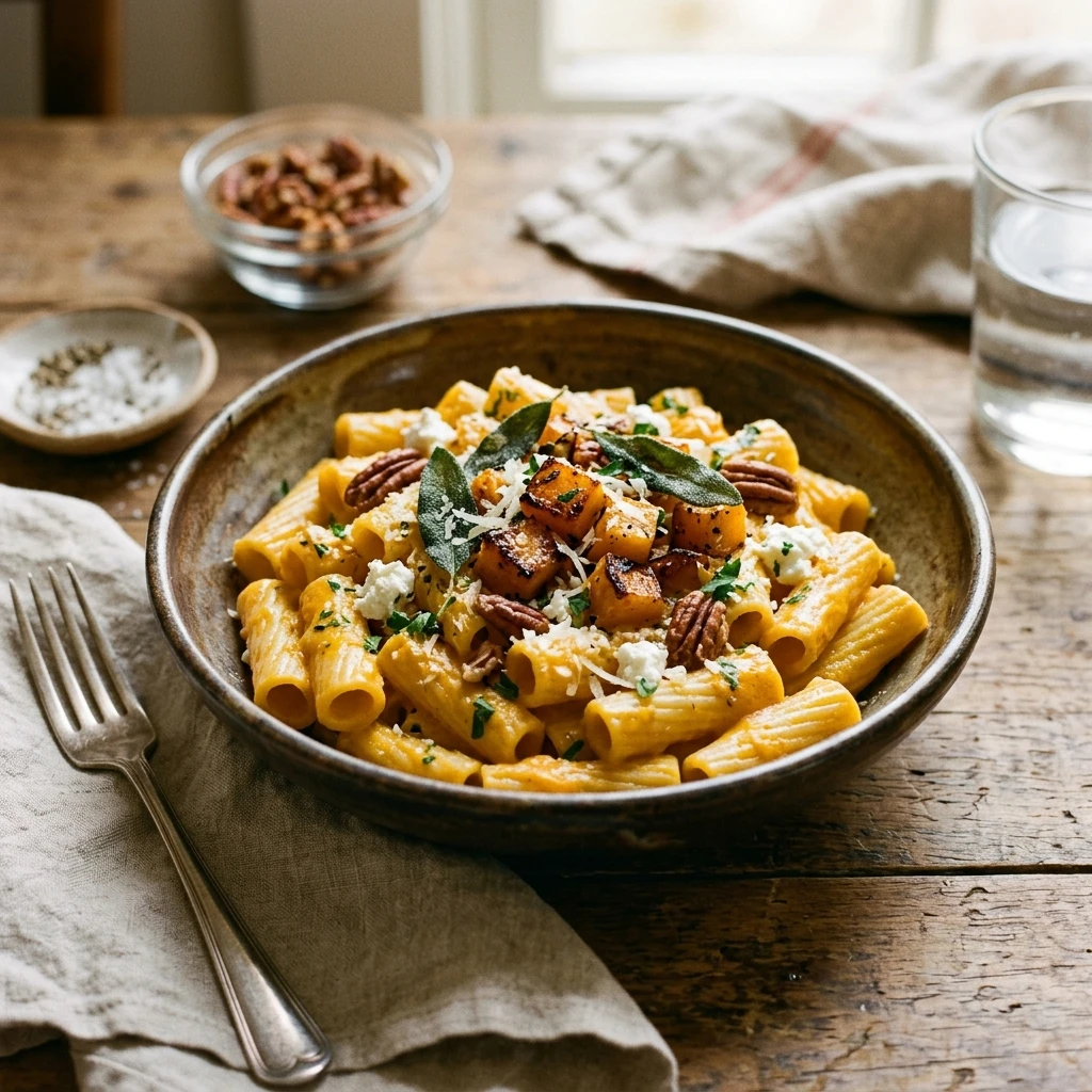 Fall Butternut Squash Pasta Creamy 20 Minute