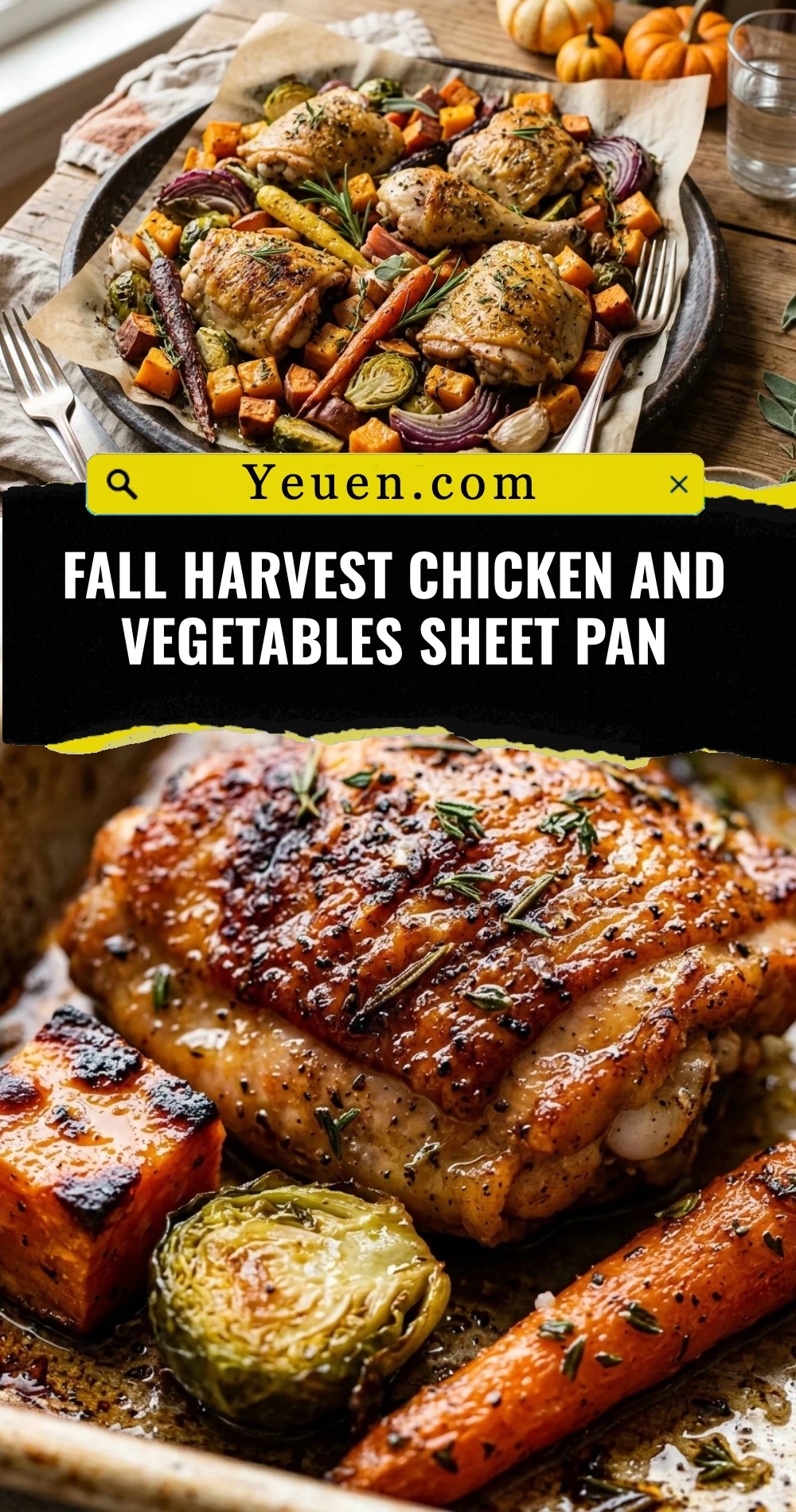 Fall Harvest Chicken And Vegetables Sheet Pan