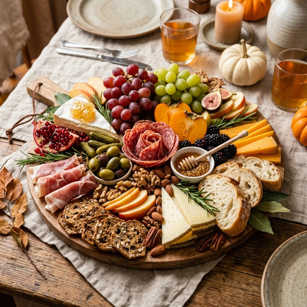 Fall Harvest Dinner Board - No Cook, $25 Feeds 4