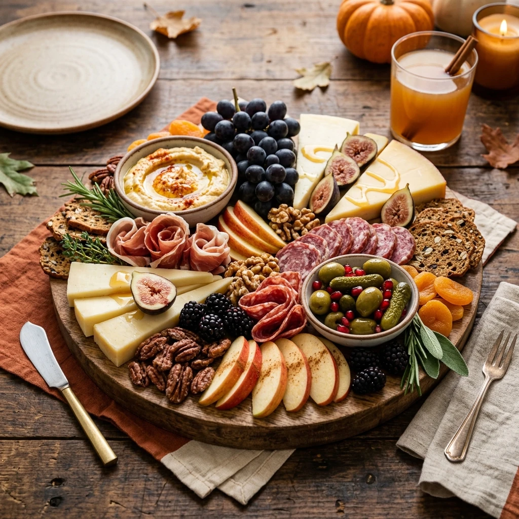 Fall Harvest Dinner Board - No Cook, $25 Feeds 4