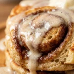 Fluffy Cinnamon Roll Pancakes Swirl Cream Cheese Glaze