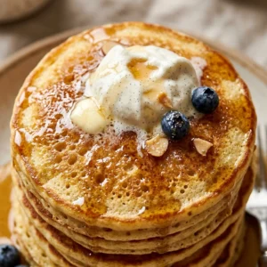 Fluffy Vanilla Pancakes Perfect Golden Classic Stack