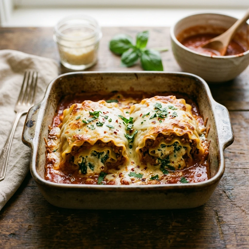 Freezer Friendly Lasagna Roll Ups