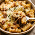 French Onion Pasta Bake