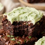 Fudgy Brownies With Mint Easy Chewy Classic Chocolate