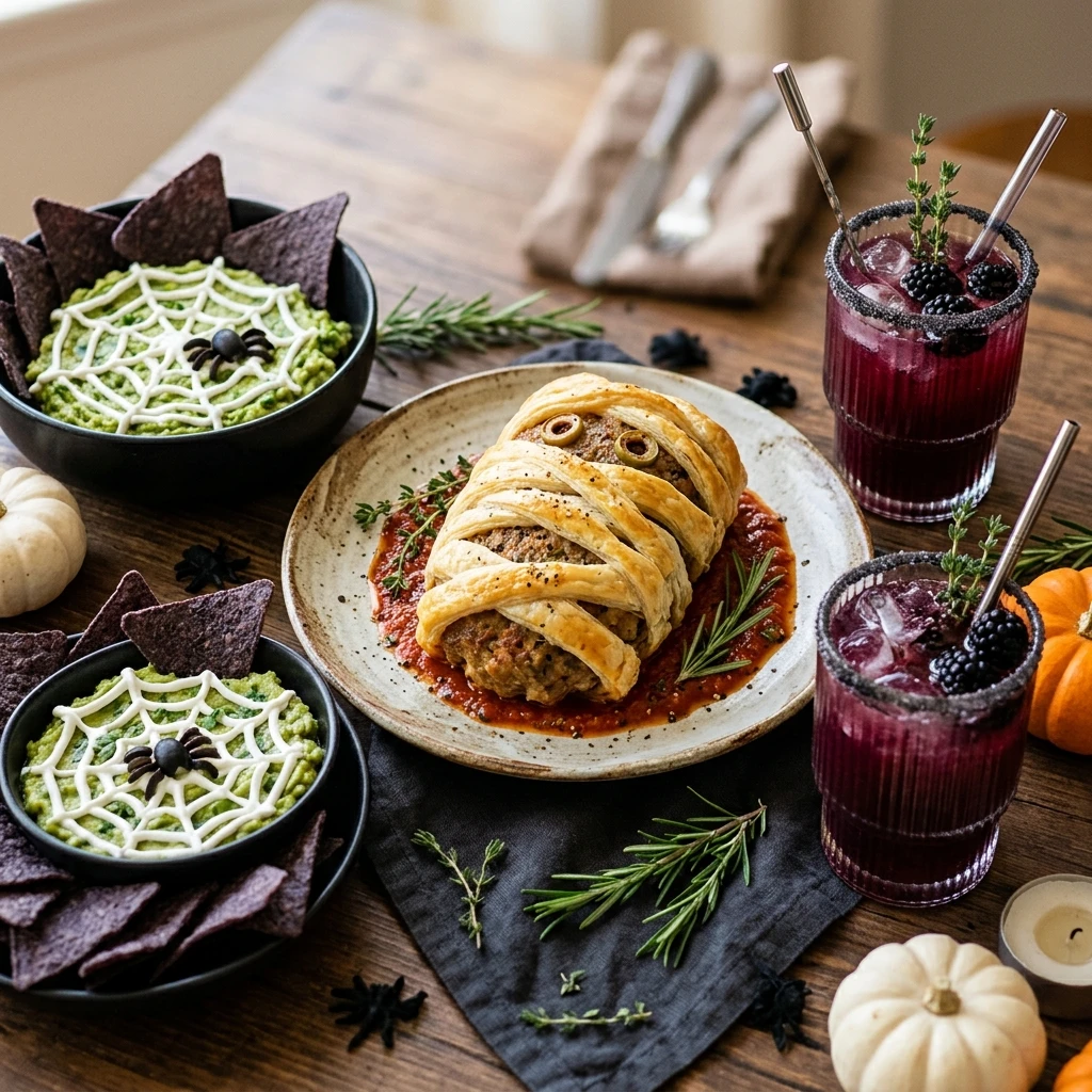Full Halloween Menu: Dinner + Snack + Drink (30 Min)