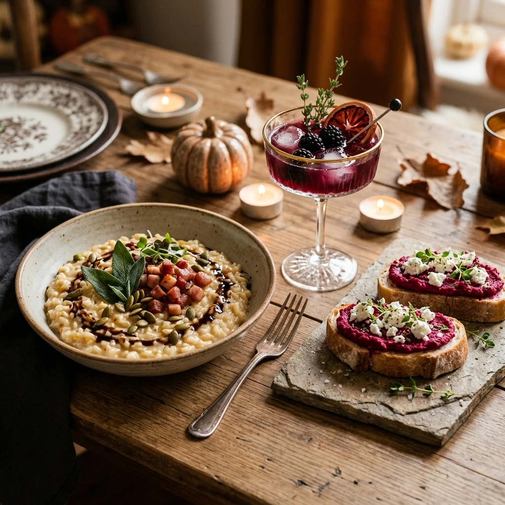 Full Halloween Menu: Dinner + Snack + Drink (30 Min)