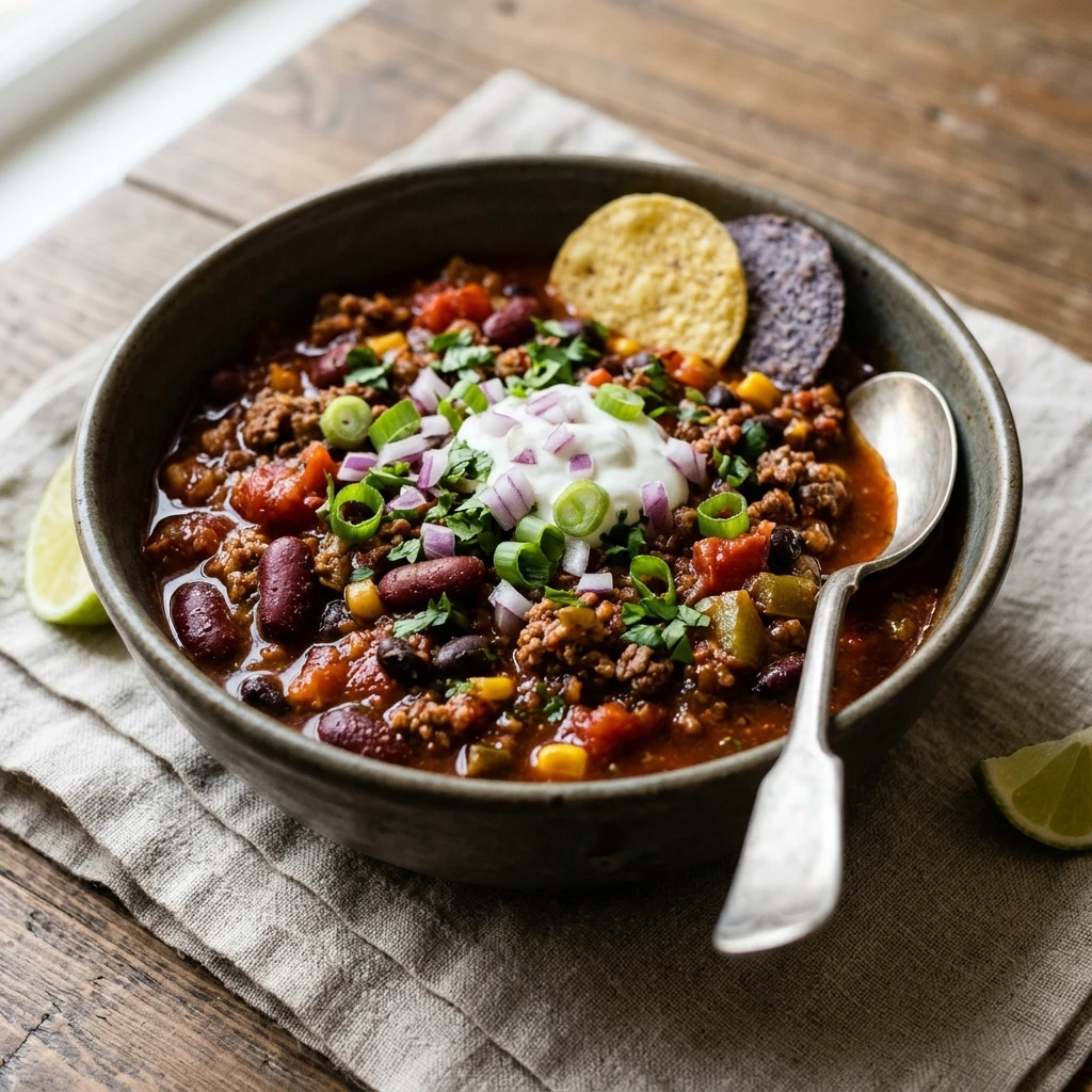 Game Day Chili Crockpot High Protein Feeds Crowd Budget Under $20 No Prep