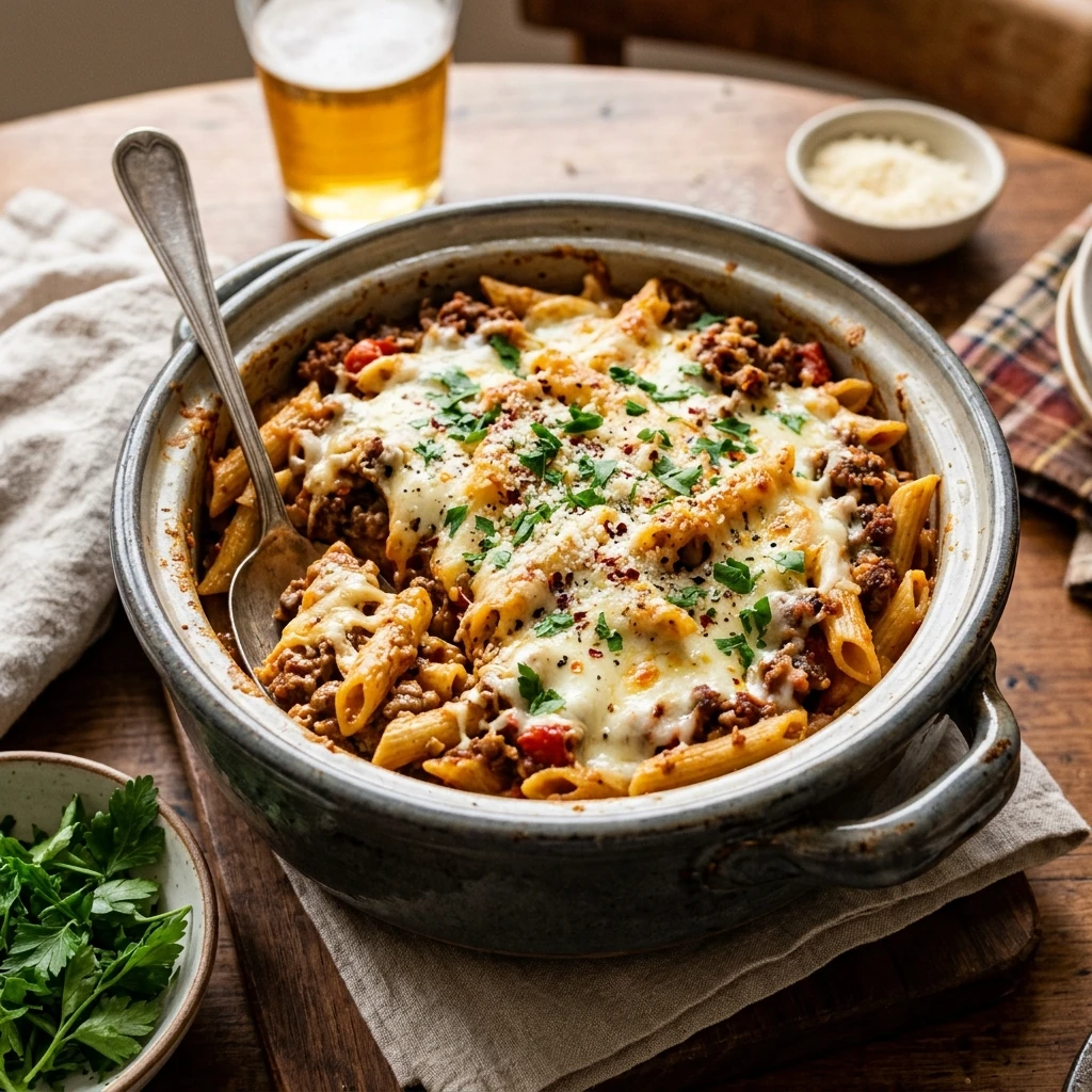 Game Day Pasta Crockpot High Protein Feeds Crowd Budget Under $20 No Prep