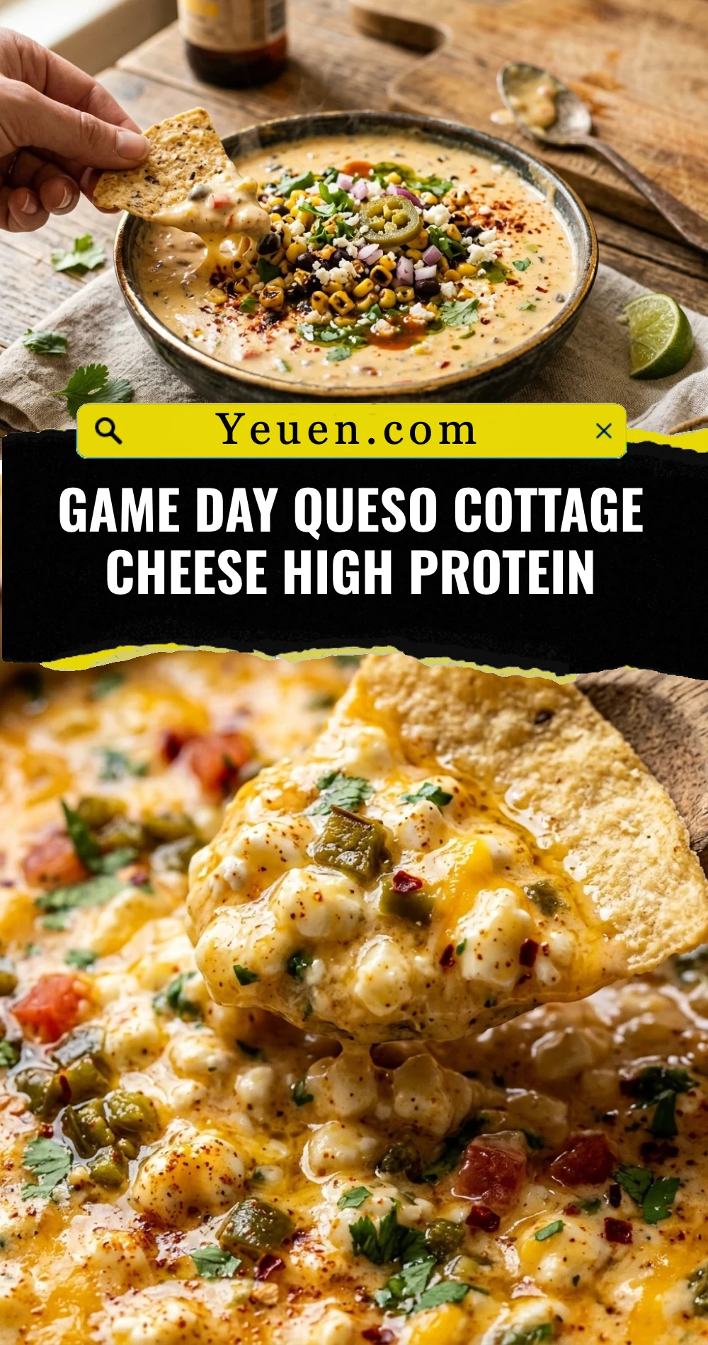 Game Day Queso Cottage Cheese High Protein