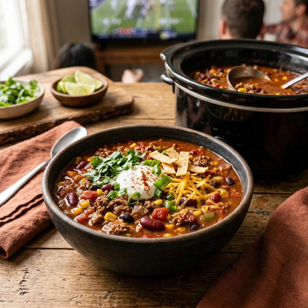 Game Day Soup Crockpot High Protein Feeds Crowd Budget Under $20 No Prep