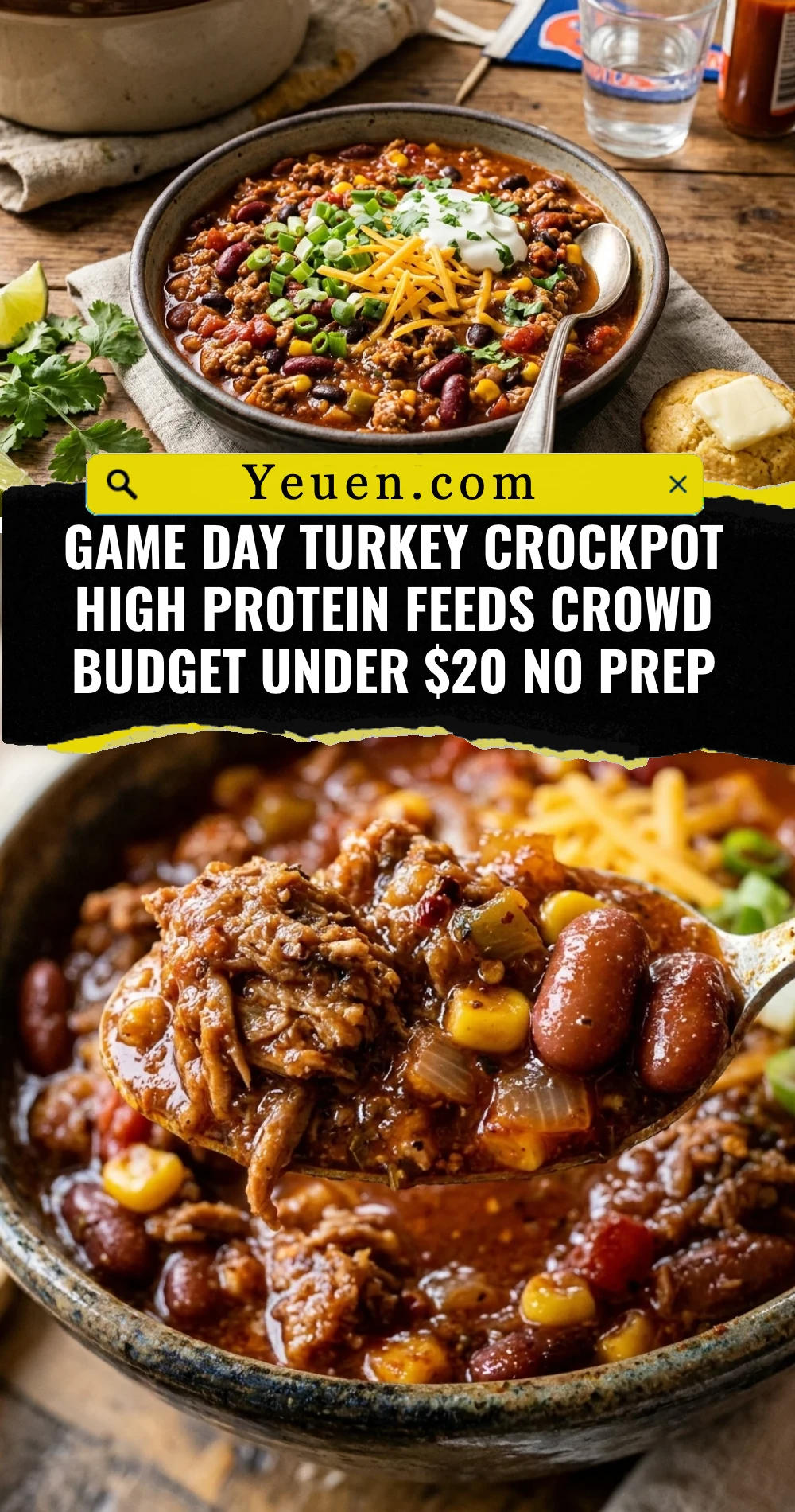 Game Day Turkey Crockpot High Protein Feeds Crowd Budget Under $20 No Prep