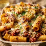 Garlic Bread Pasta Bake - 2 in 1!