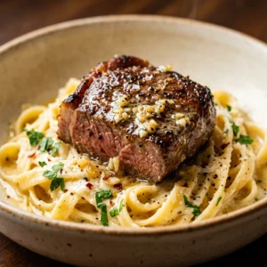 Garlic Butter Steak Pasta in 25 Minutes