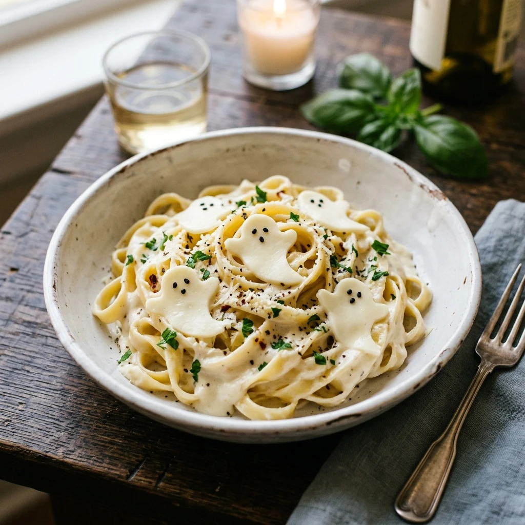 Ghost Alfredo Pasta - 15 Min Creamy Dinner