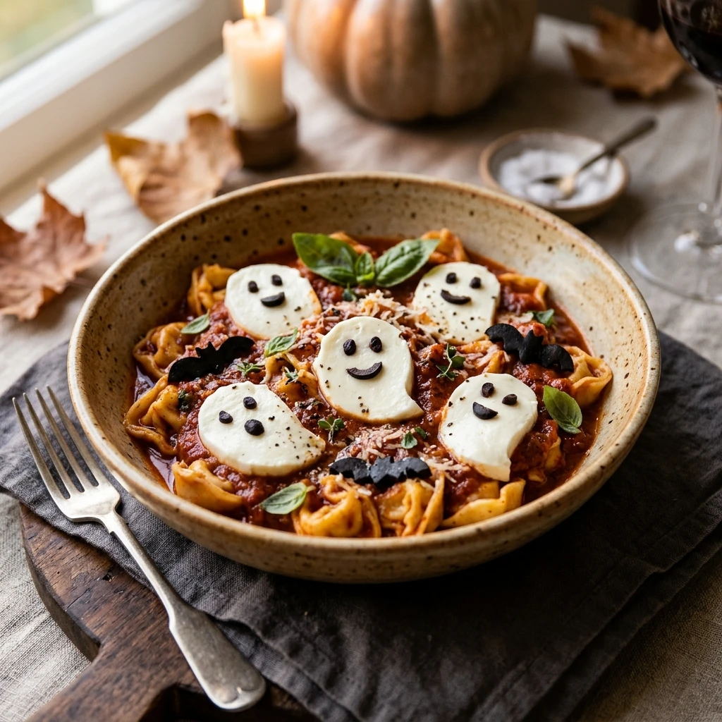 Ghost Pasta Spooky Easy Dinner Halloween 15 Min Kid Approved