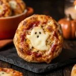Ghost Pizza Bites Spooky Easy Dinner Halloween 15 Min