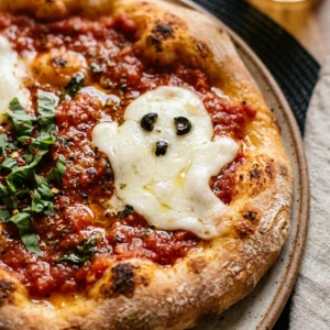 Ghost Pizza Easy Spooky Dinner 15 Min Kid Approved Halloween