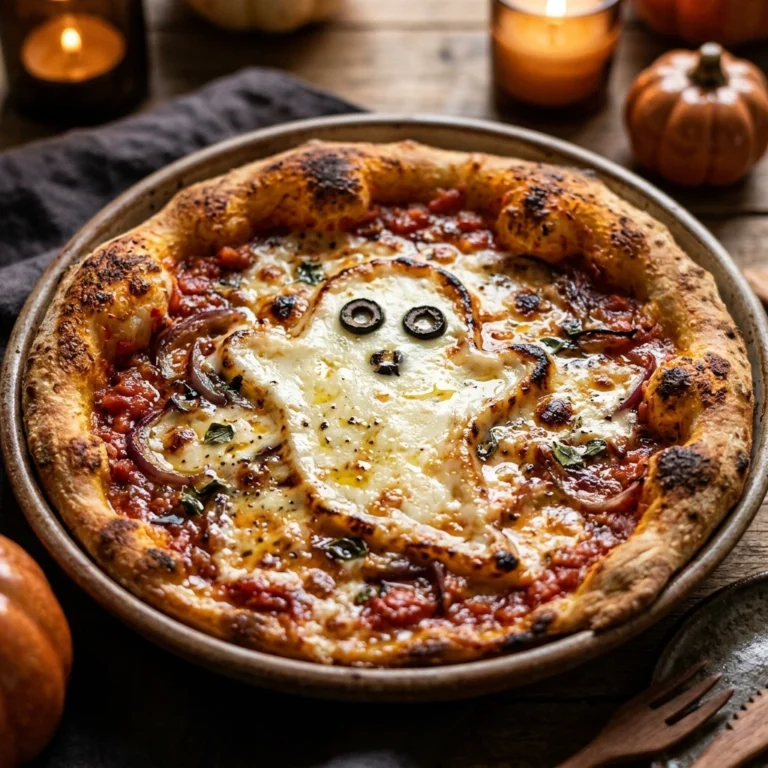 Ghost Pizza Halloween Party Spooky Easy Dinner 15 Min