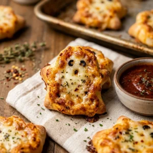 Ghost Pizza Rolls Spooky Easy Dinner Halloween 15 Min