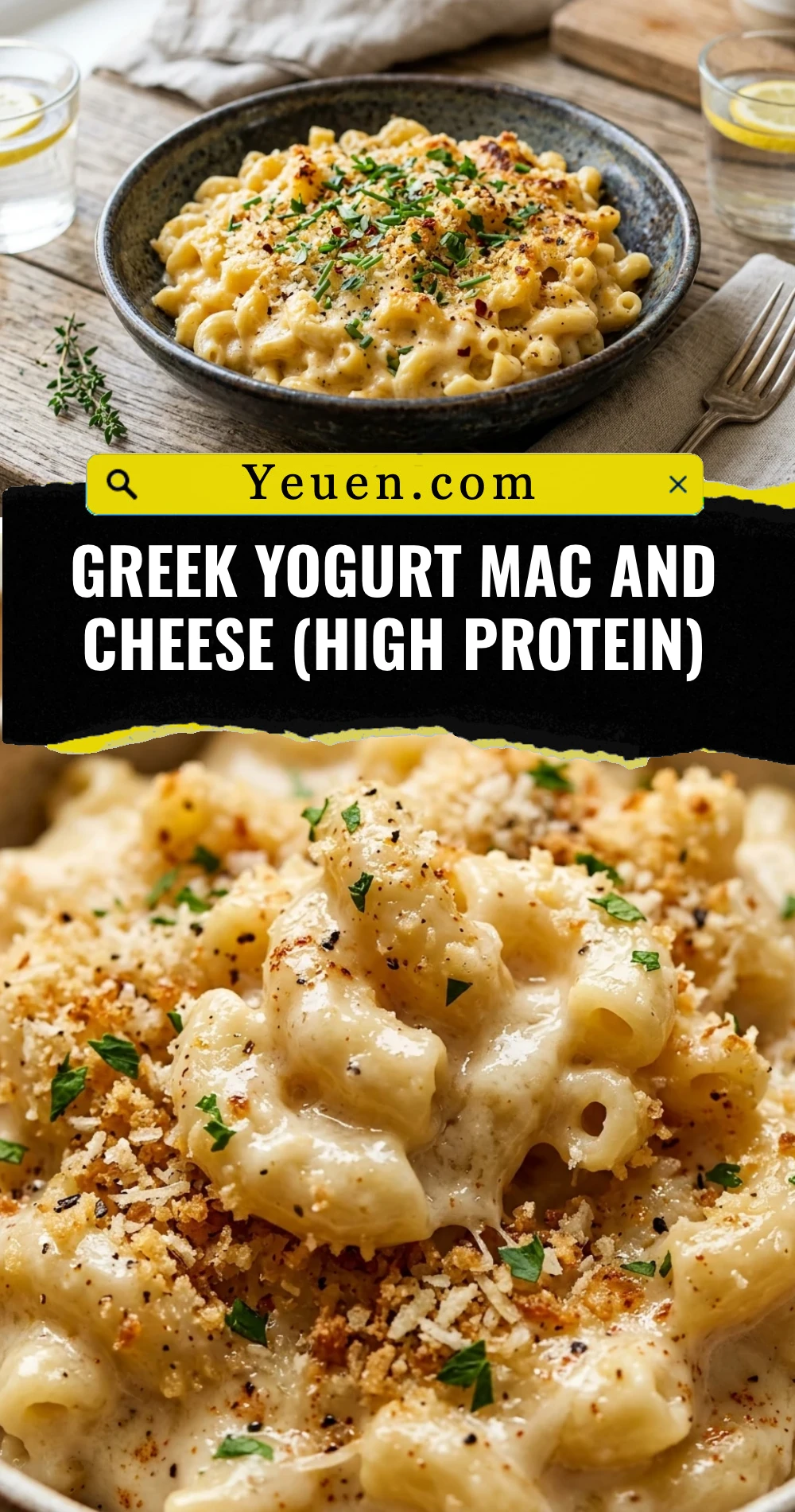 Greek Yogurt Mac and Cheese (High Protein)