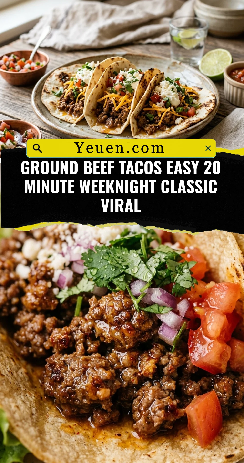 Ground Beef Tacos Easy 20 Minute Weeknight Classic Viral