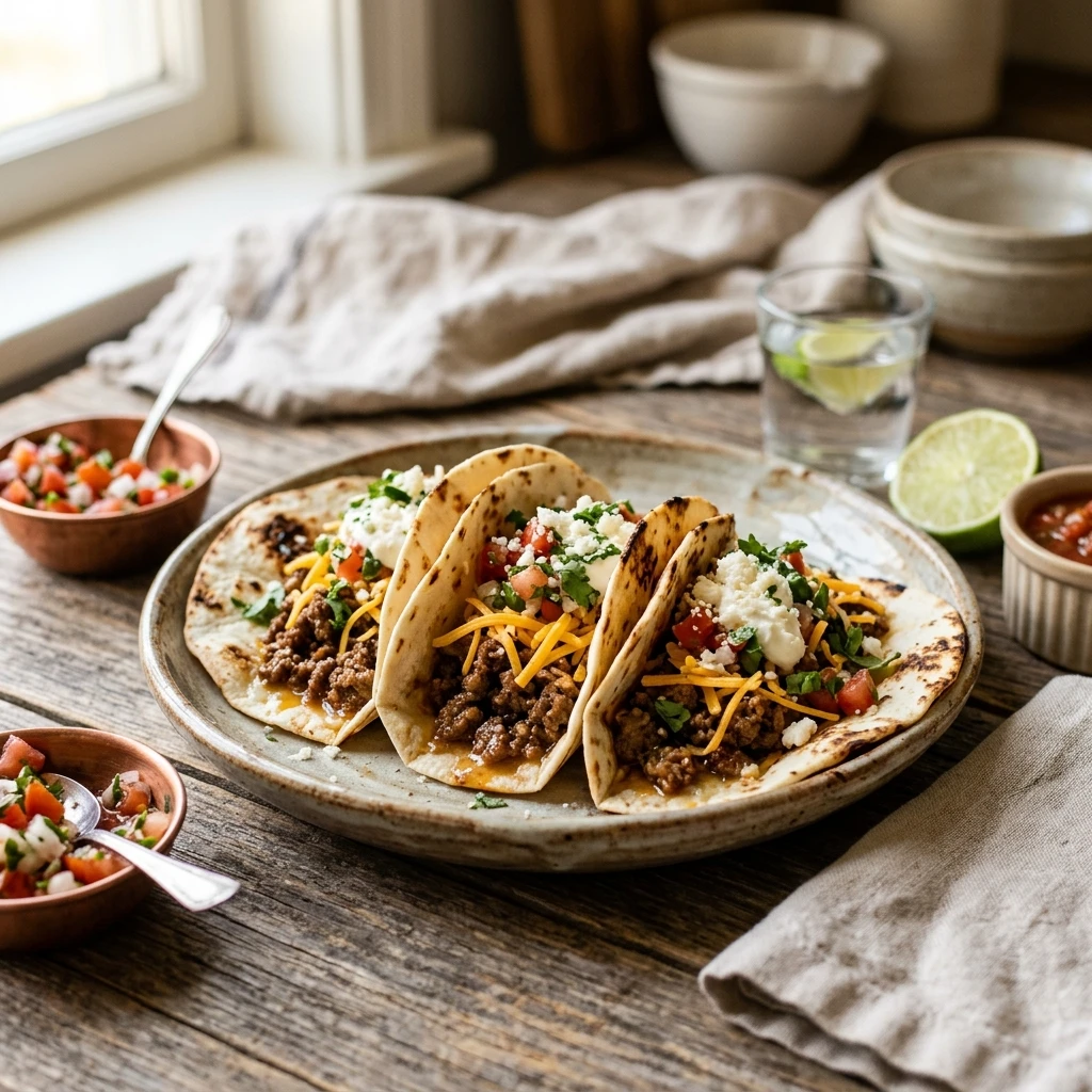 Ground Beef Tacos Easy 20 Minute Weeknight Classic Viral